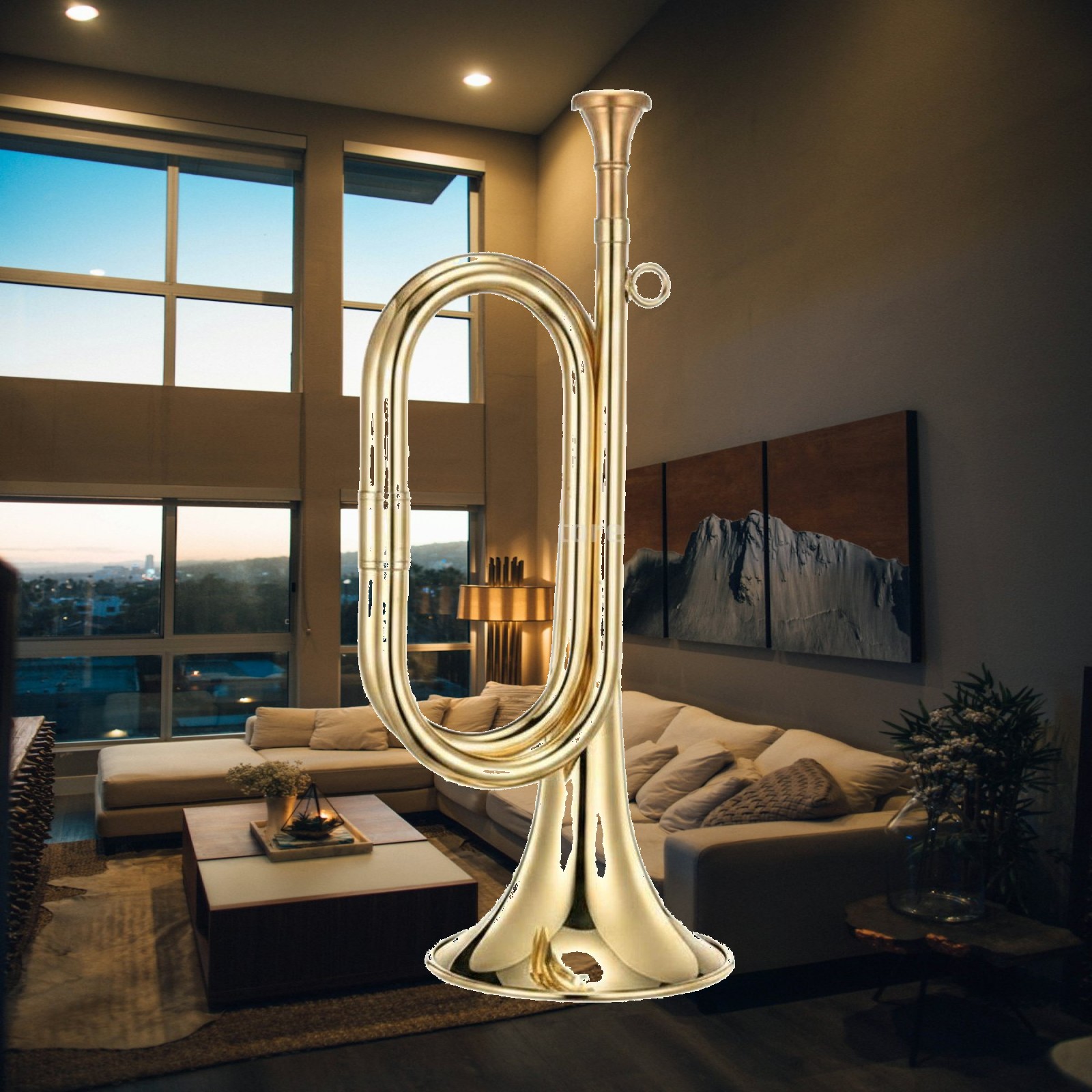 Musical Instrument Bugle - Tragbare Kavalier-Trompete aus Messing, Leichtgewichtige Messing-Trompete