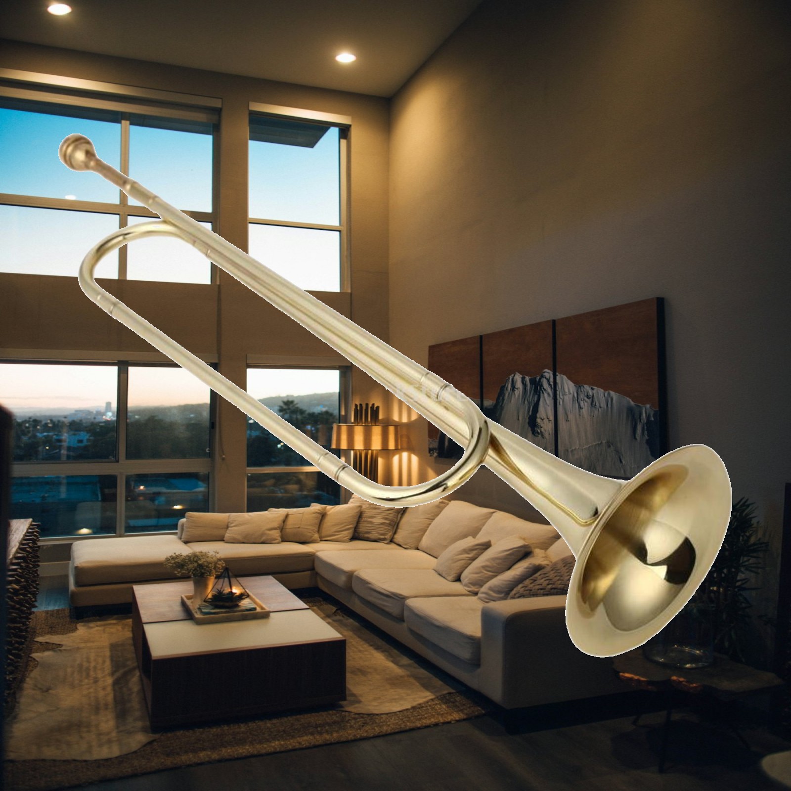 Musical Instrument Bugle - B-Dur-Trompete, Jugend-Team-Trompete, klassische professionelle tragbare Blasinstrumente,