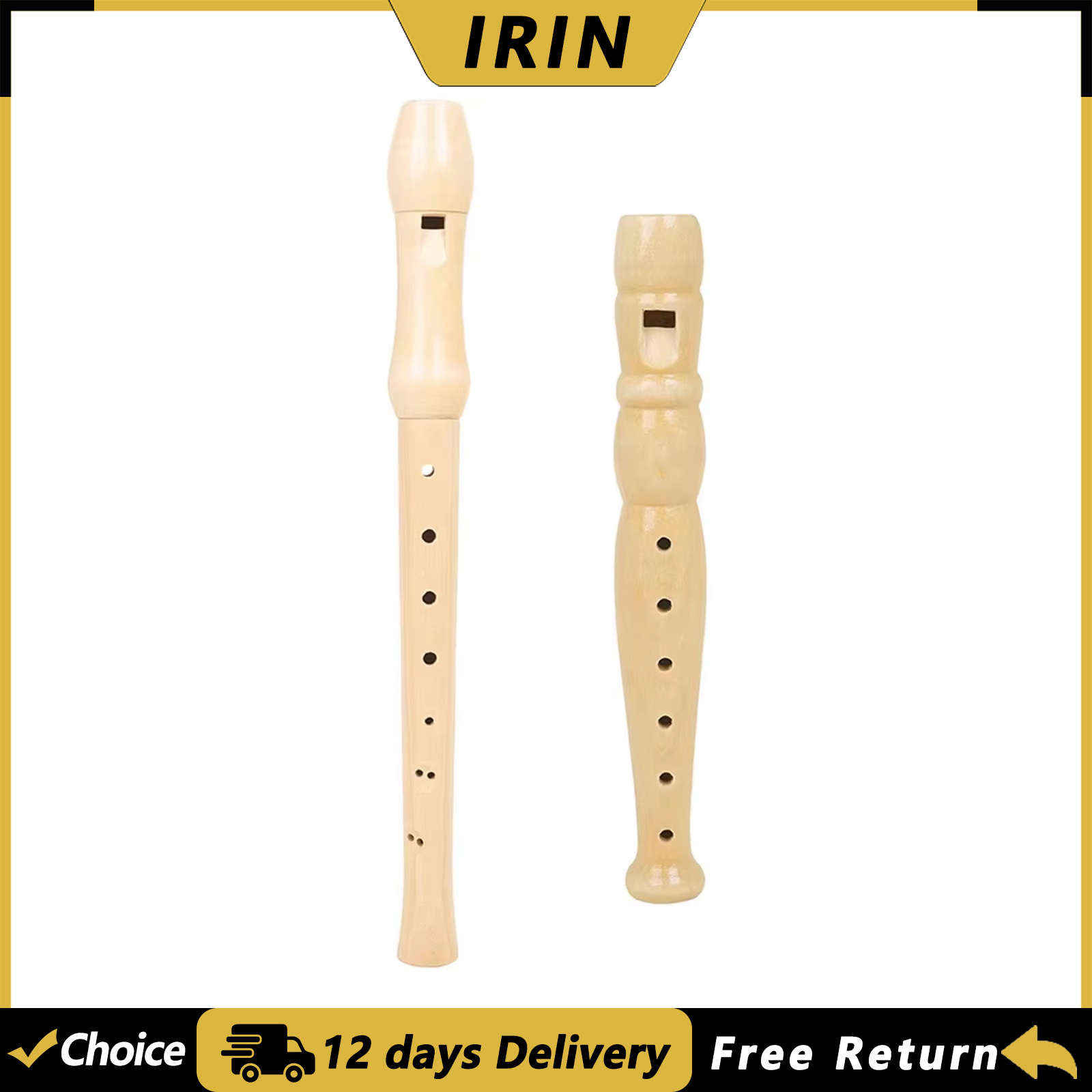 Musical Instrument Harmonium - IRIN 6/8-Loch Blockflöte in Holzoptik, Professionelles