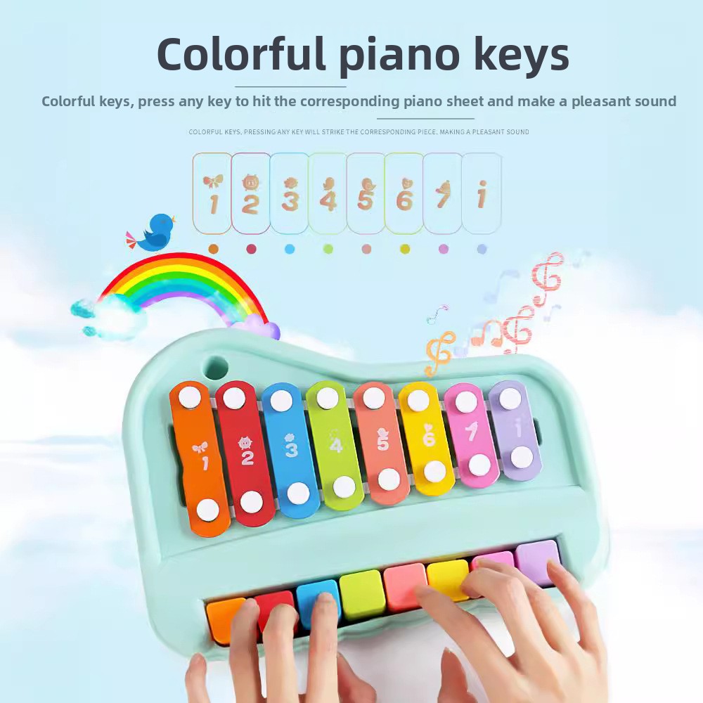 8-Noten-Xylophon-Klavier, 2-in – Musical Instrument Harmonium Bewertung und Preis